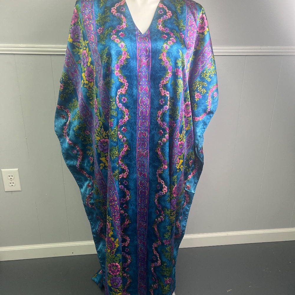 Winlar Vintage Caftan One Size Colorful - Picture 6 of 14
